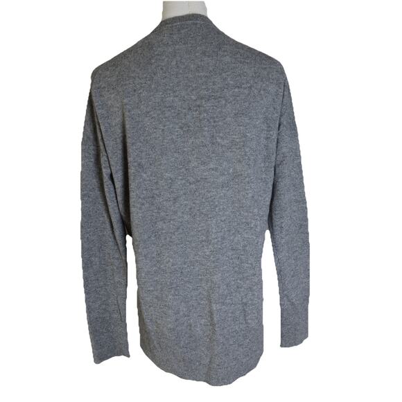 Theory Karenia V-Neck Cashmere Sweater In Gray Size S - Picture 6 of 14